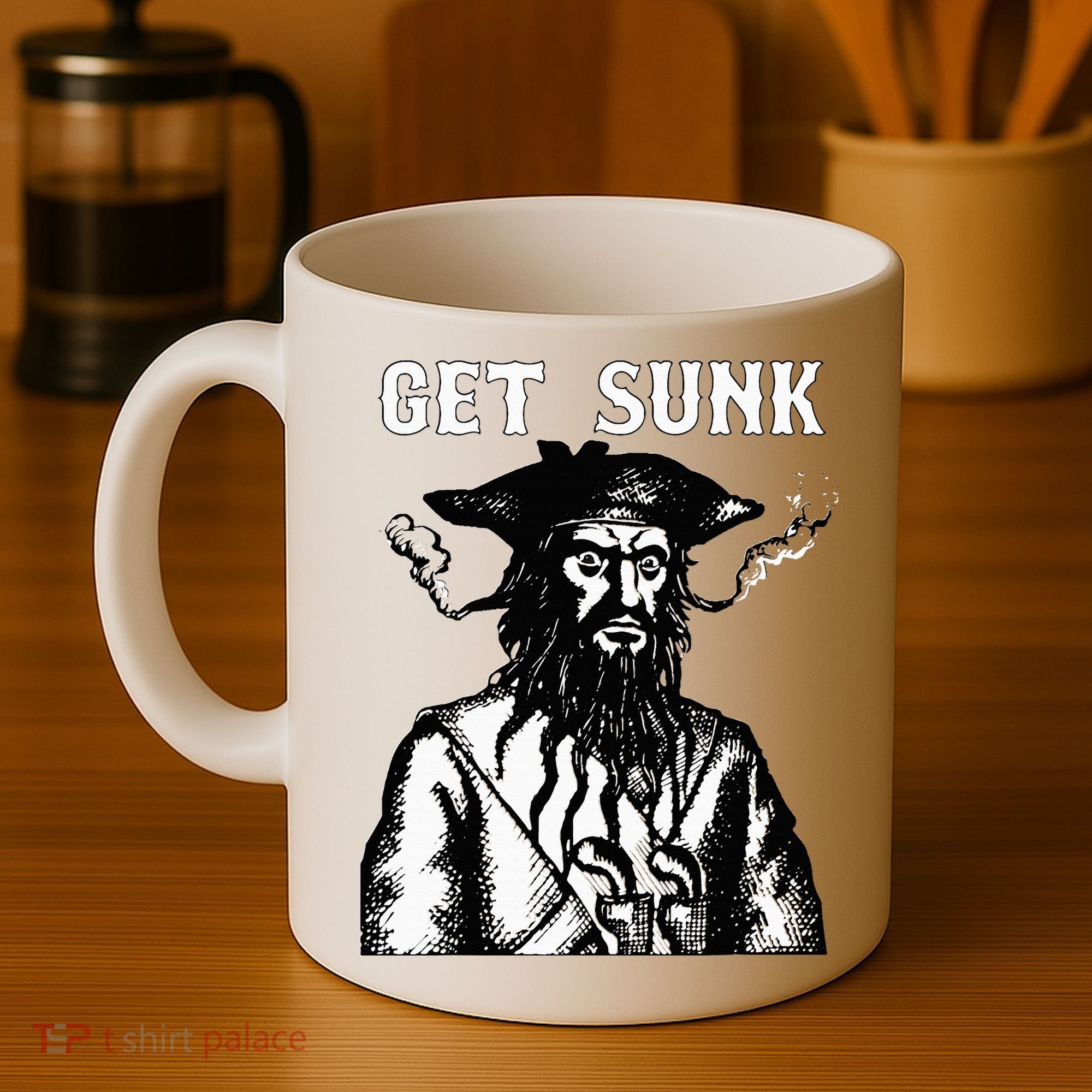 Get Sunk Pirate Sea Thieves Of Oceans Coffee Mug