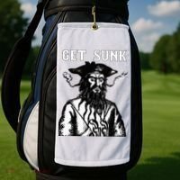 Get Sunk Pirate Sea Thieves Of Oceans Golf Towel thumb 2