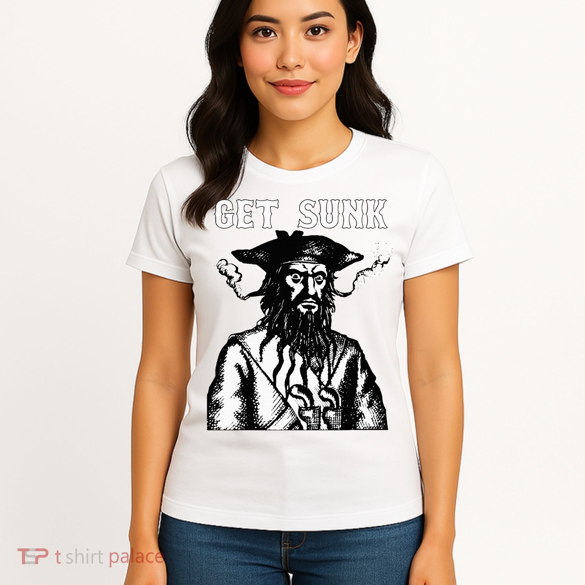 Get Sunk Pirate Sea Thieves Of Oceans Women's T-Shirt