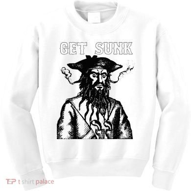 Get Sunk Pirate Sea Thieves Of Oceans Kids Sweatshirt