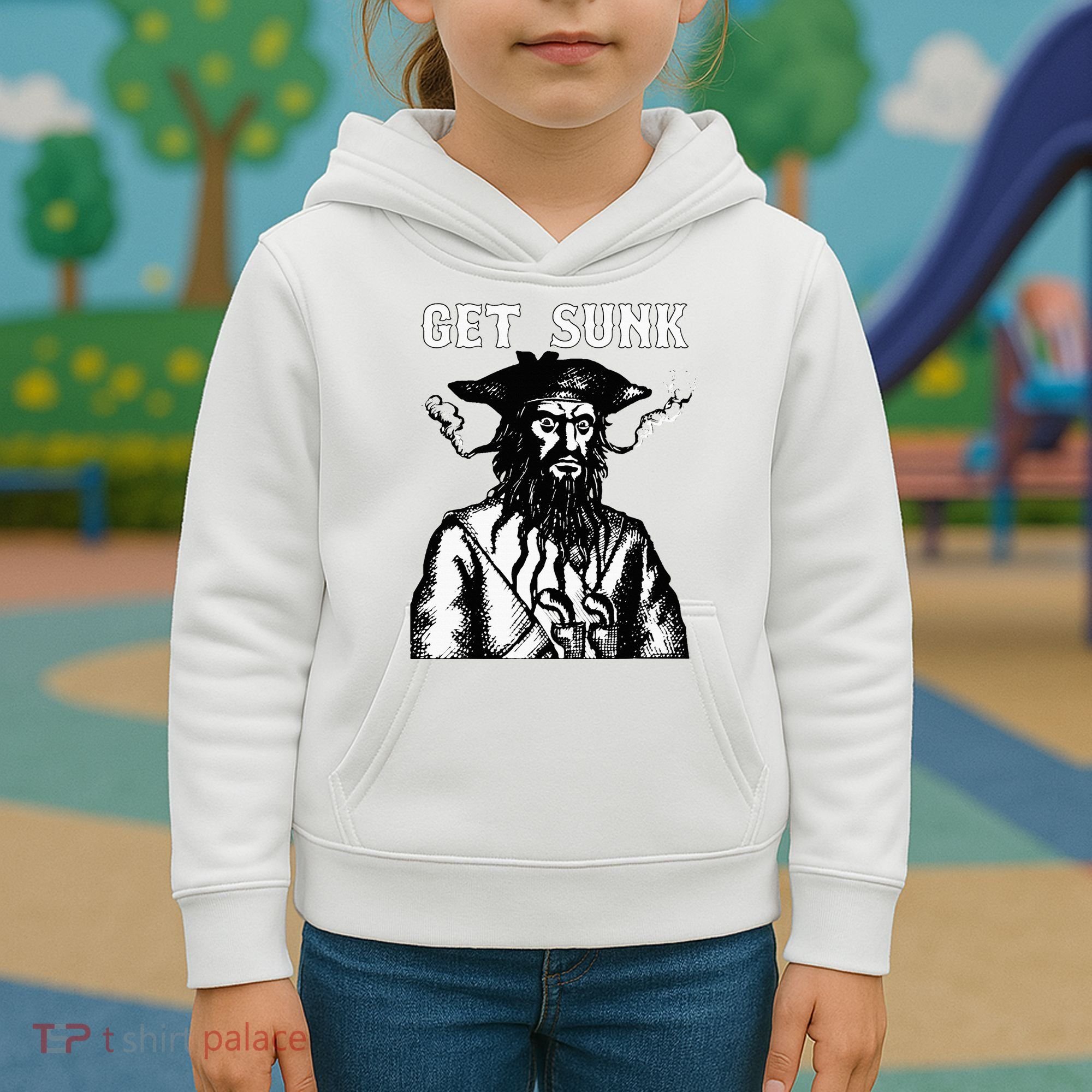 Get Sunk Pirate Sea Thieves Of Oceans Kids Hoodie