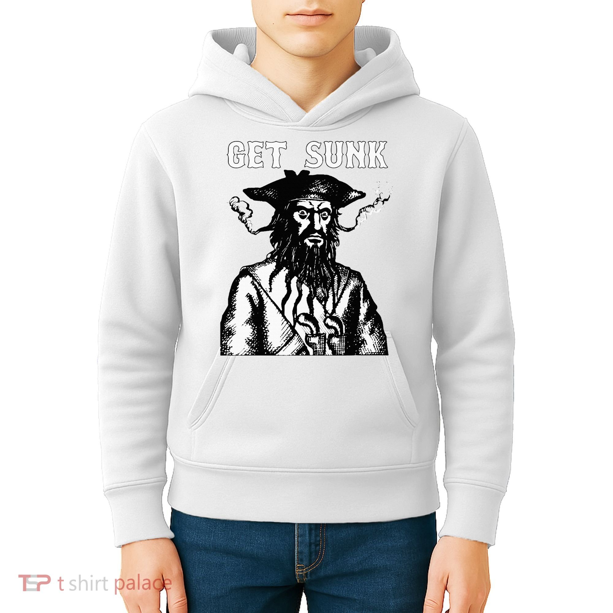 Get Sunk Pirate Sea Thieves Of Oceans Kids Hoodie