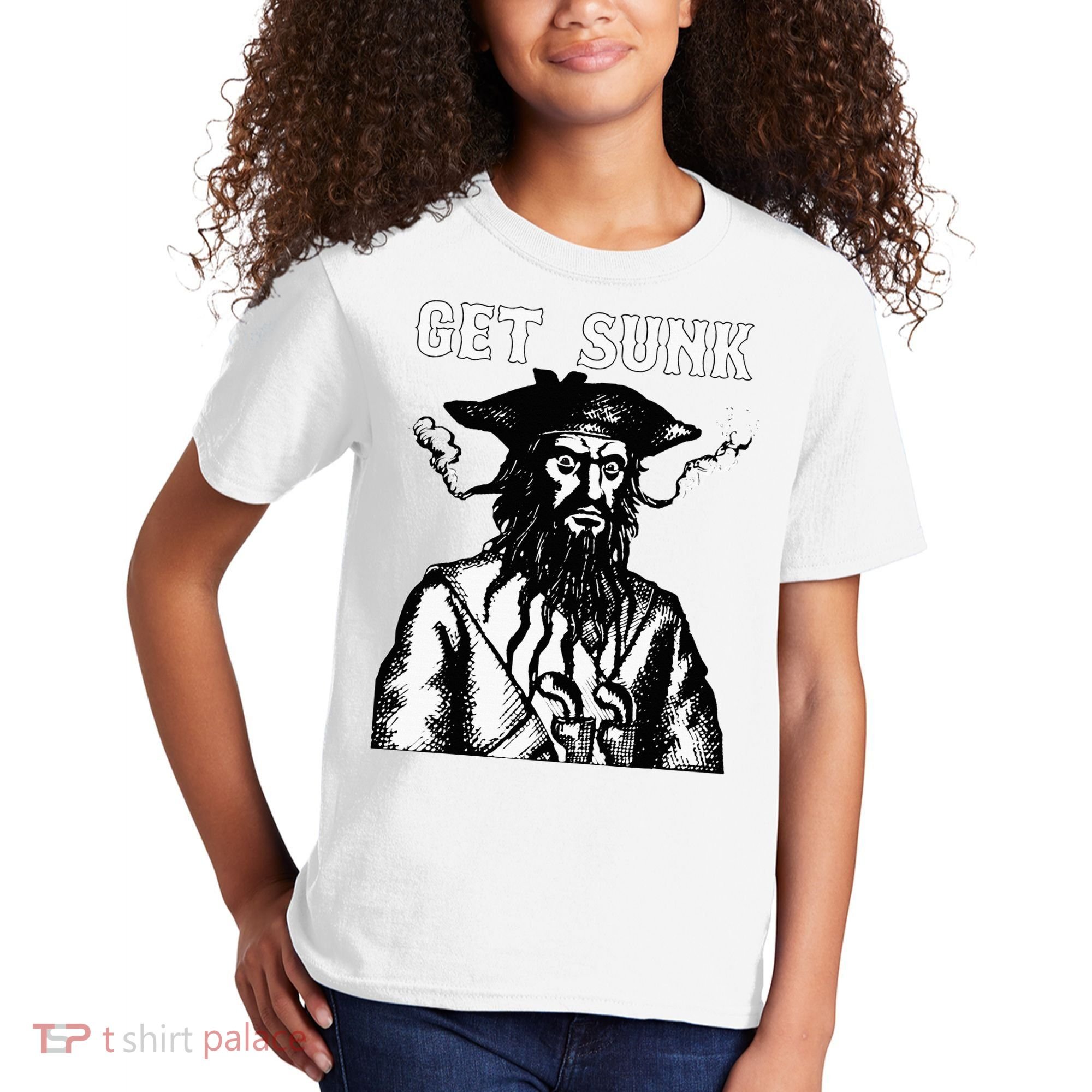 Get Sunk Pirate Sea Thieves Of Oceans Kids T-Shirt