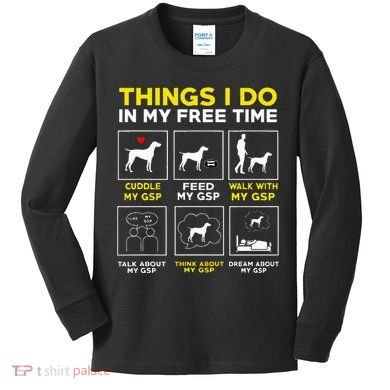 German Shorthair Pointer Gsp Life Kids Long Sleeve Shirt