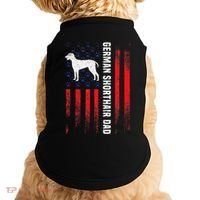 German Shorthair Pointer Dog Dad American Flag Patriotic Doggie Tank thumb 0