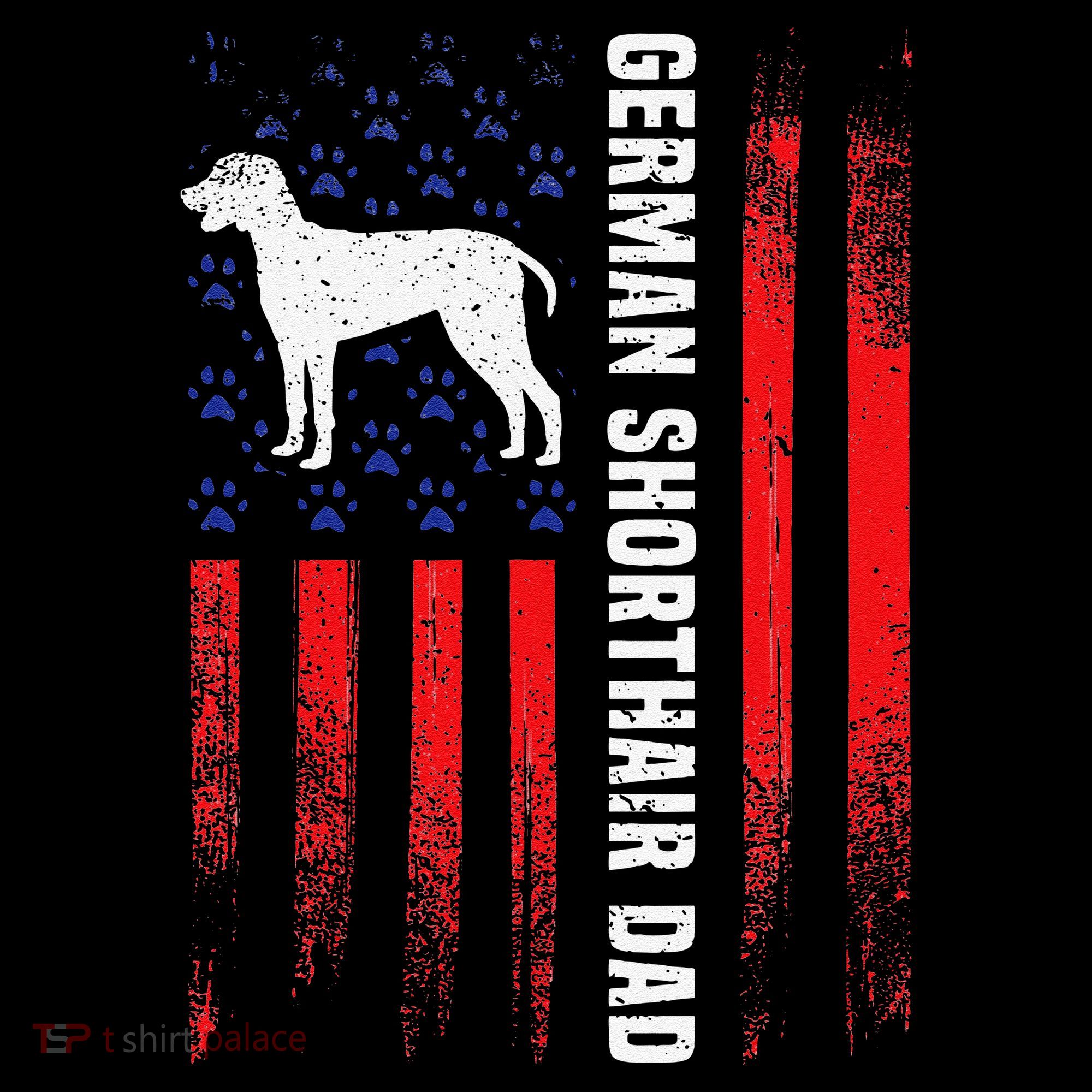 German Shorthair Pointer Dog Dad American Flag Patriotic Coffee Mug