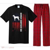 German Shorthair Pointer Dog Dad American Flag Patriotic Pajama Set thumb 0