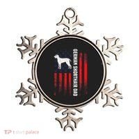 German Shorthair Pointer Dog Dad American Flag Patriotic Ornament thumb 0