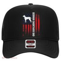 German Shorthair Pointer Dog Dad American Flag Patriotic Hat thumb 0