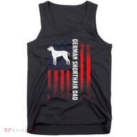 German Shorthair Pointer Dog Dad American Flag Patriotic Tank Top thumb 0