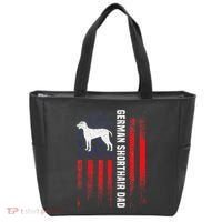 German Shorthair Pointer Dog Dad American Flag Patriotic Tote Bag thumb 0