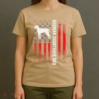 German Shorthair Pointer Dog Dad American Flag Patriotic T-Shirt thumb 4