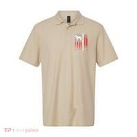 German Shorthair Pointer Dog Dad American Flag Patriotic Polo thumb 0
