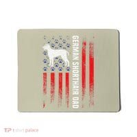German Shorthair Pointer Dog Dad American Flag Patriotic Mousepad thumb 0