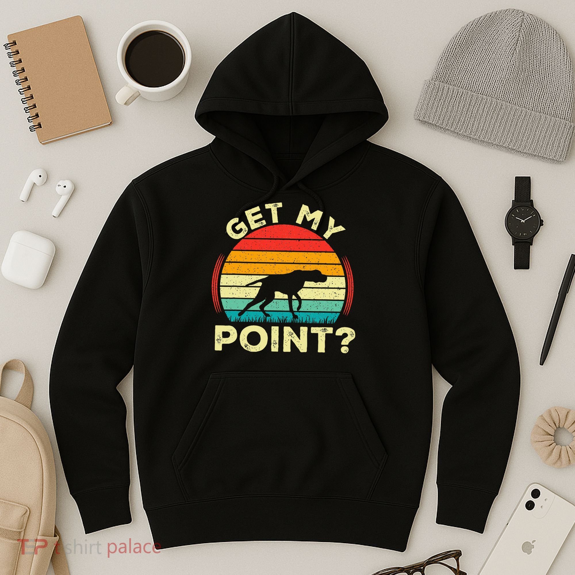 German Shorthaired Pointer Get My Point Gsp Dog Hoodie