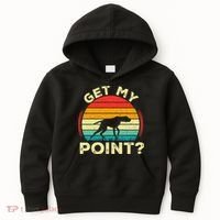 German Shorthaired Pointer Get My Point Gsp Dog Kids Hoodie thumb 0