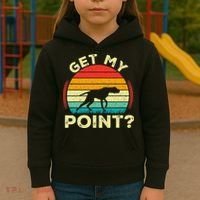 German Shorthaired Pointer Get My Point Gsp Dog Kids Hoodie thumb 3