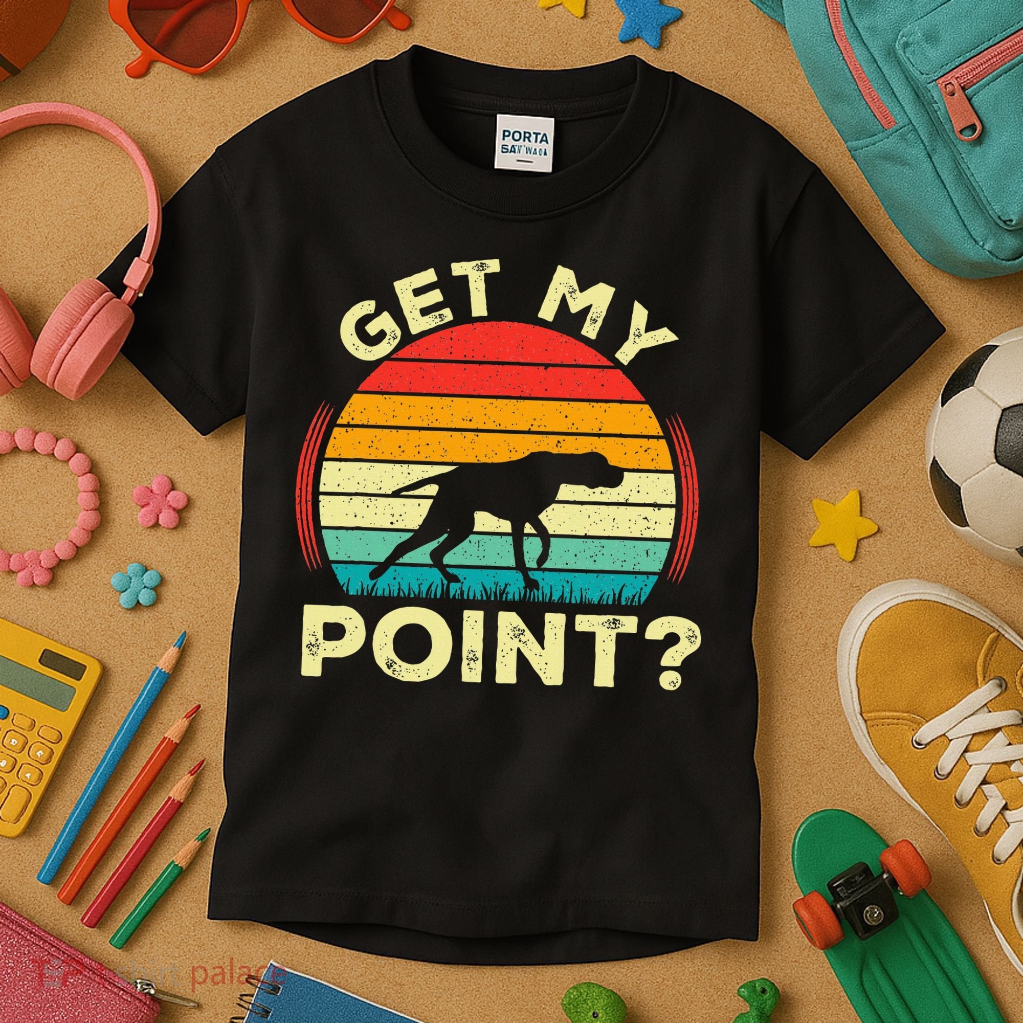 German Shorthaired Pointer Get My Point Gsp Dog Kids T-Shirt