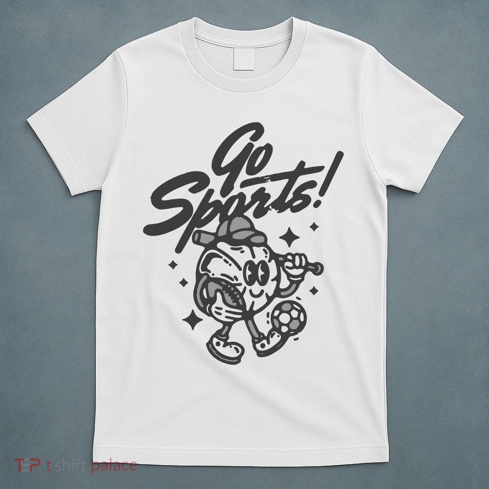 Go Sports Retro Football Game Day T-Shirt