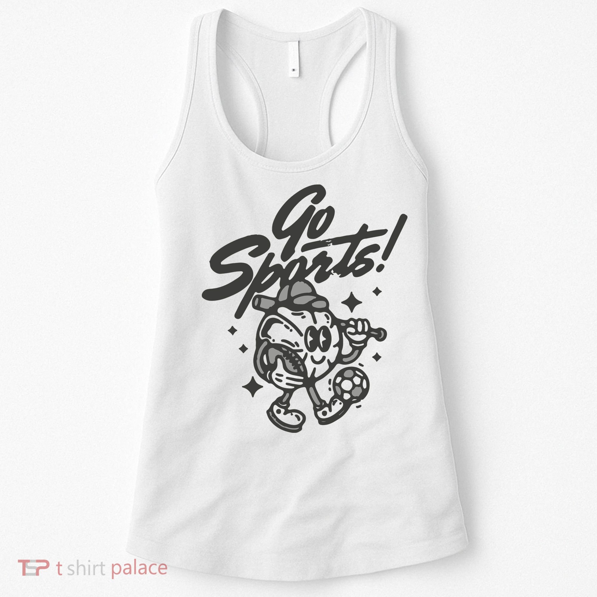 Go Sports Retro Football Game Day Women's Tank Top
