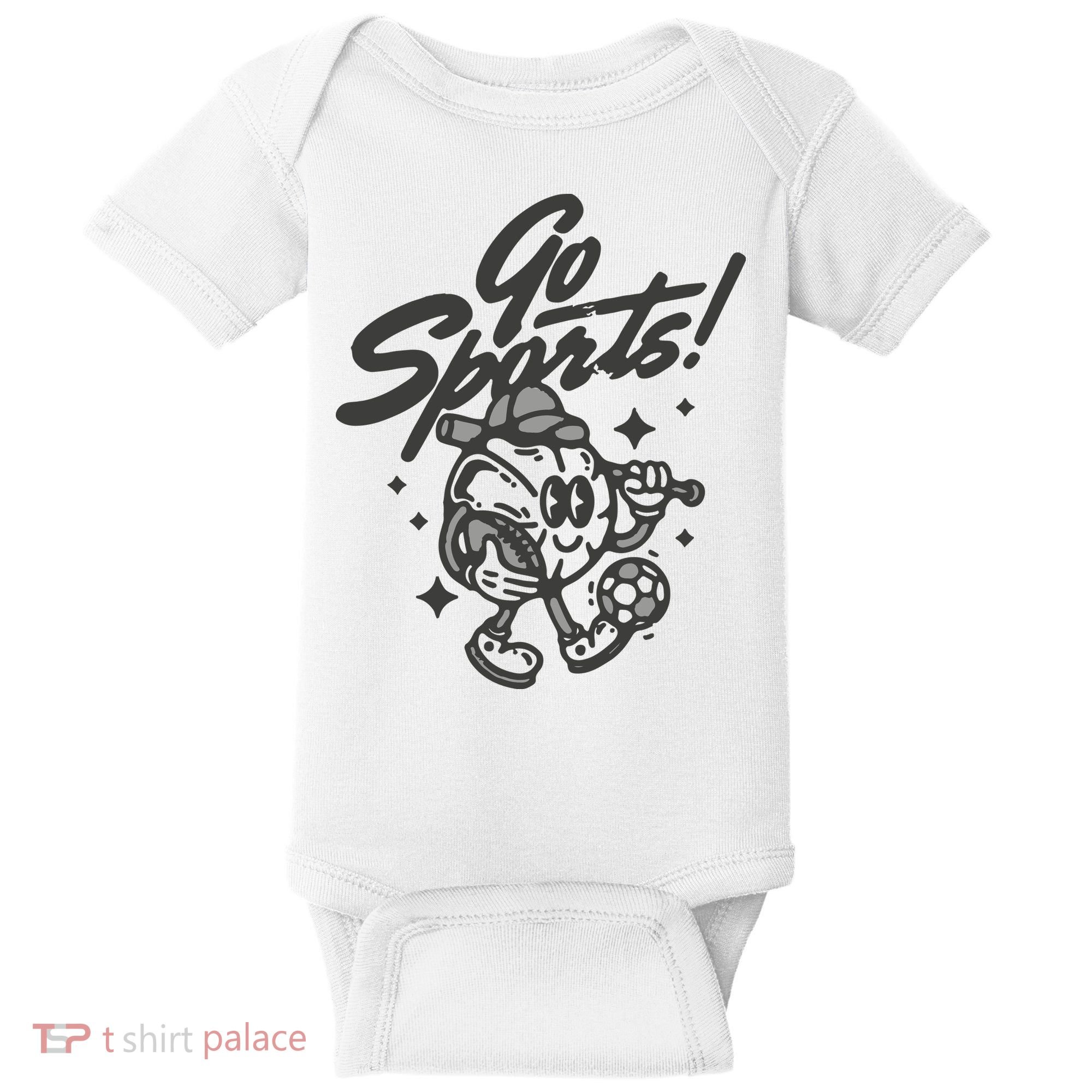 Go Sports Retro Football Game Day Baby Bodysuit