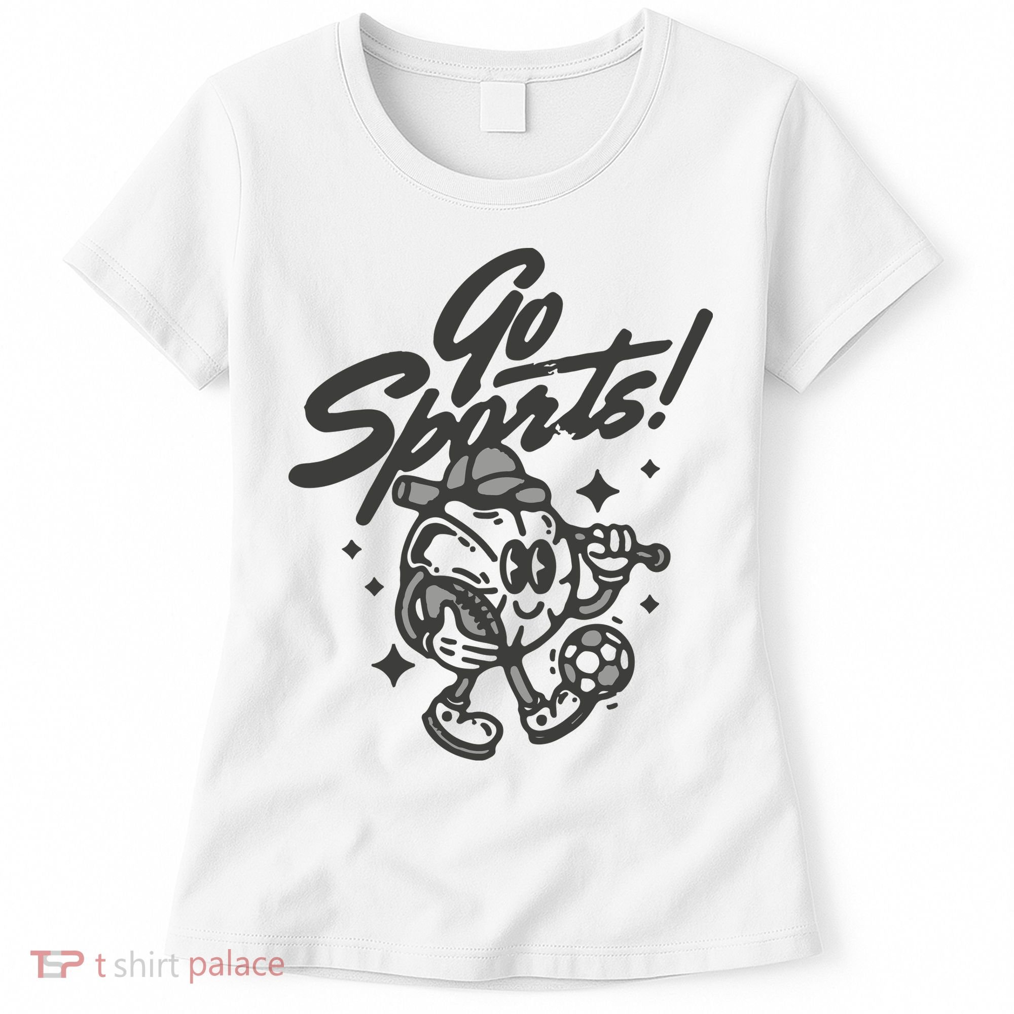 Go Sports Retro Football Game Day Women's T-Shirt