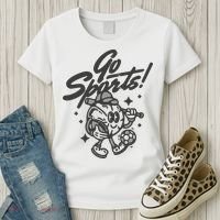 Go Sports Retro Football Game Day Women's T-Shirt thumb 3
