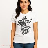 Go Sports Retro Football Game Day Women's T-Shirt thumb 4