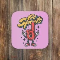 Go Sports Retro Football Game Day Coaster thumb 0