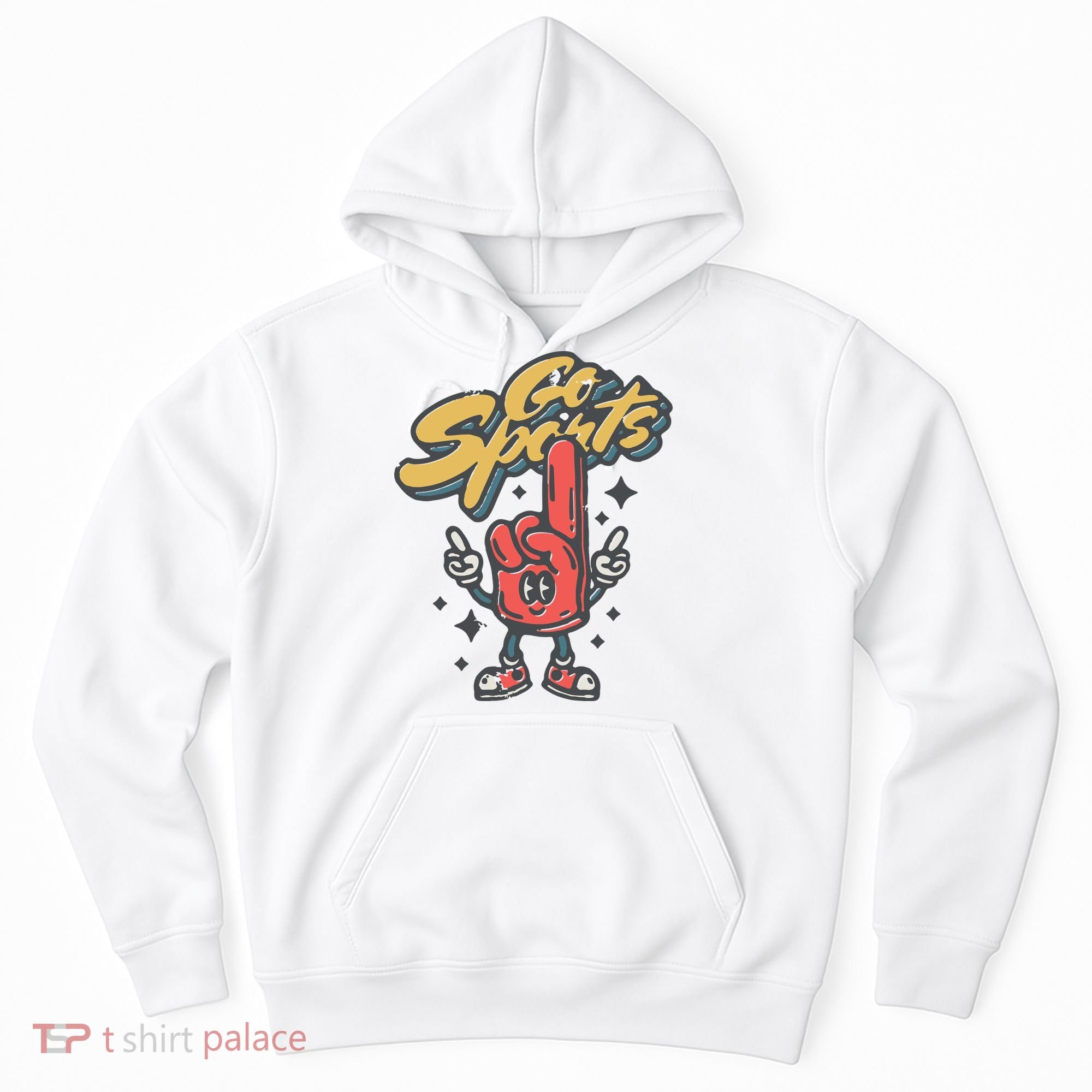 Go Sports Retro Football Game Day Hoodie