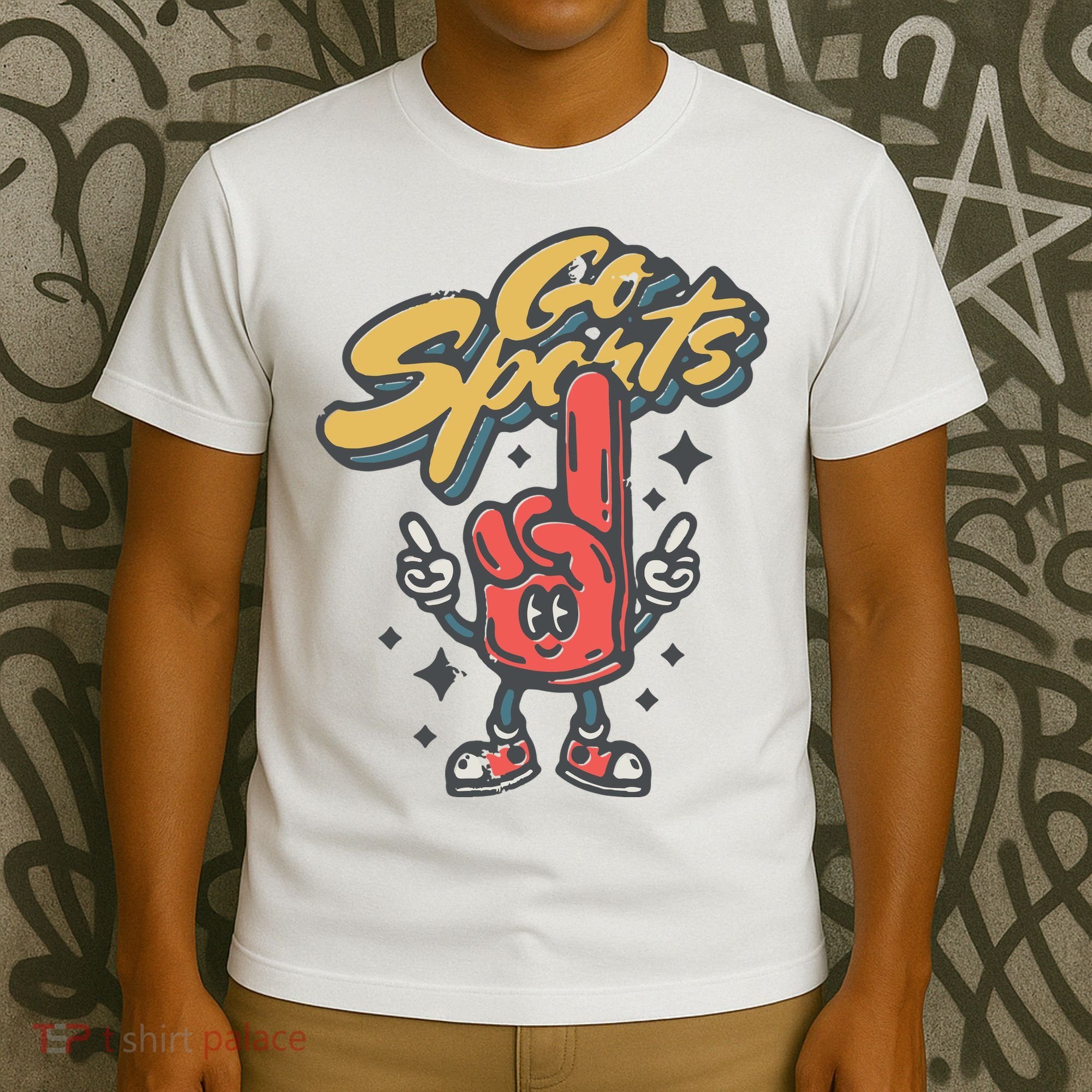 Go Sports Retro Football Game Day T-Shirt