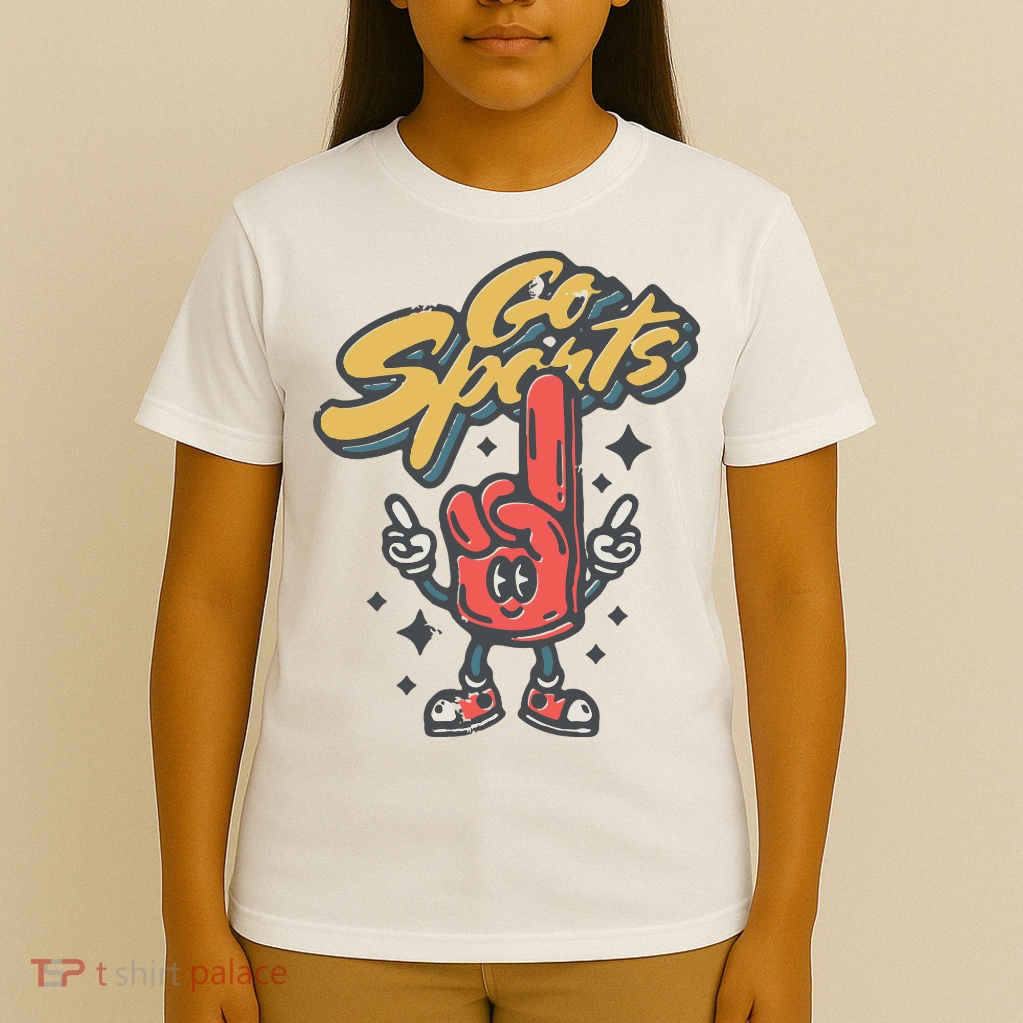 Go Sports Retro Football Game Day T-Shirt