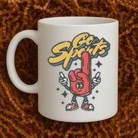 Go Sports Retro Football Game Day Coffee Mug thumb 2