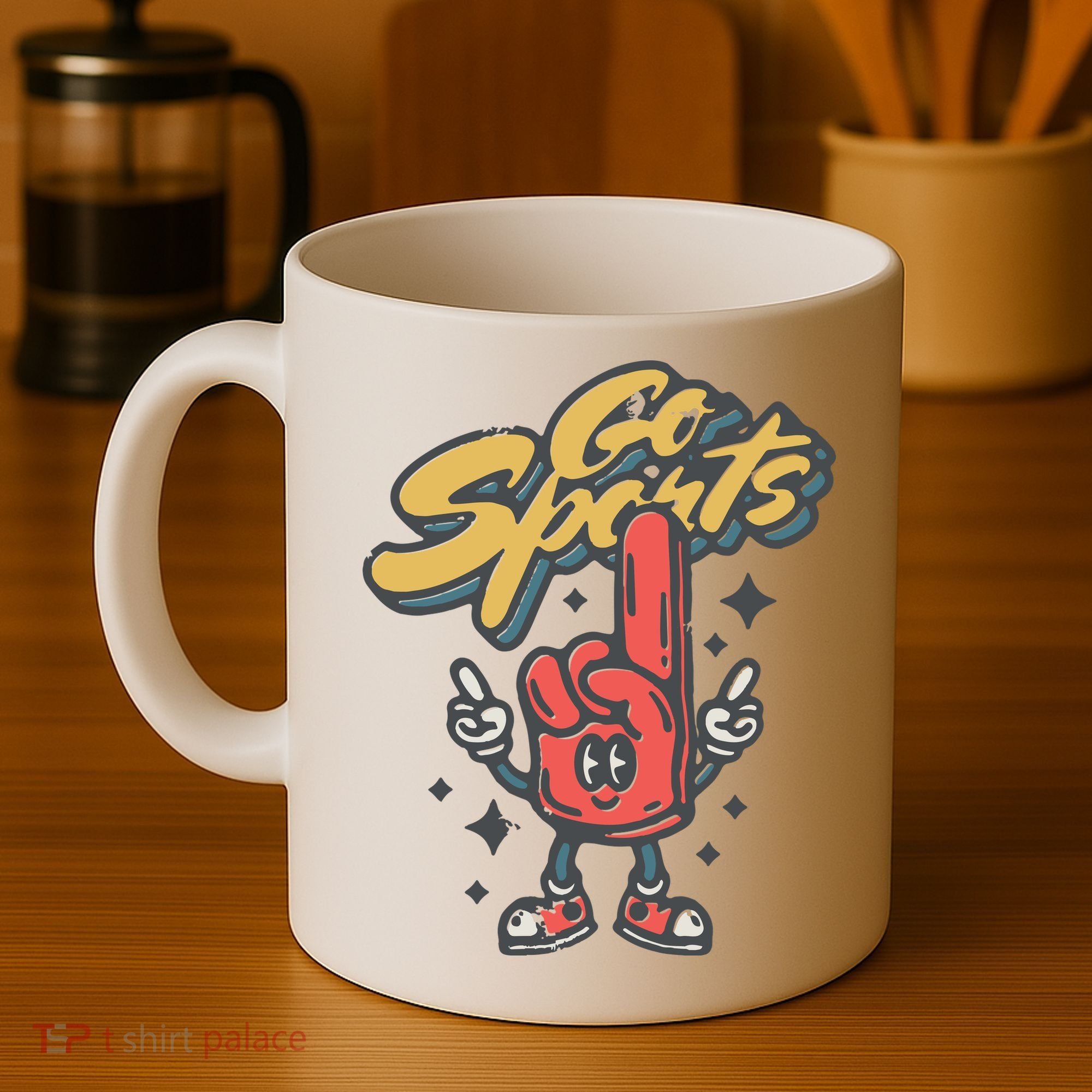 Go Sports Retro Football Game Day Coffee Mug