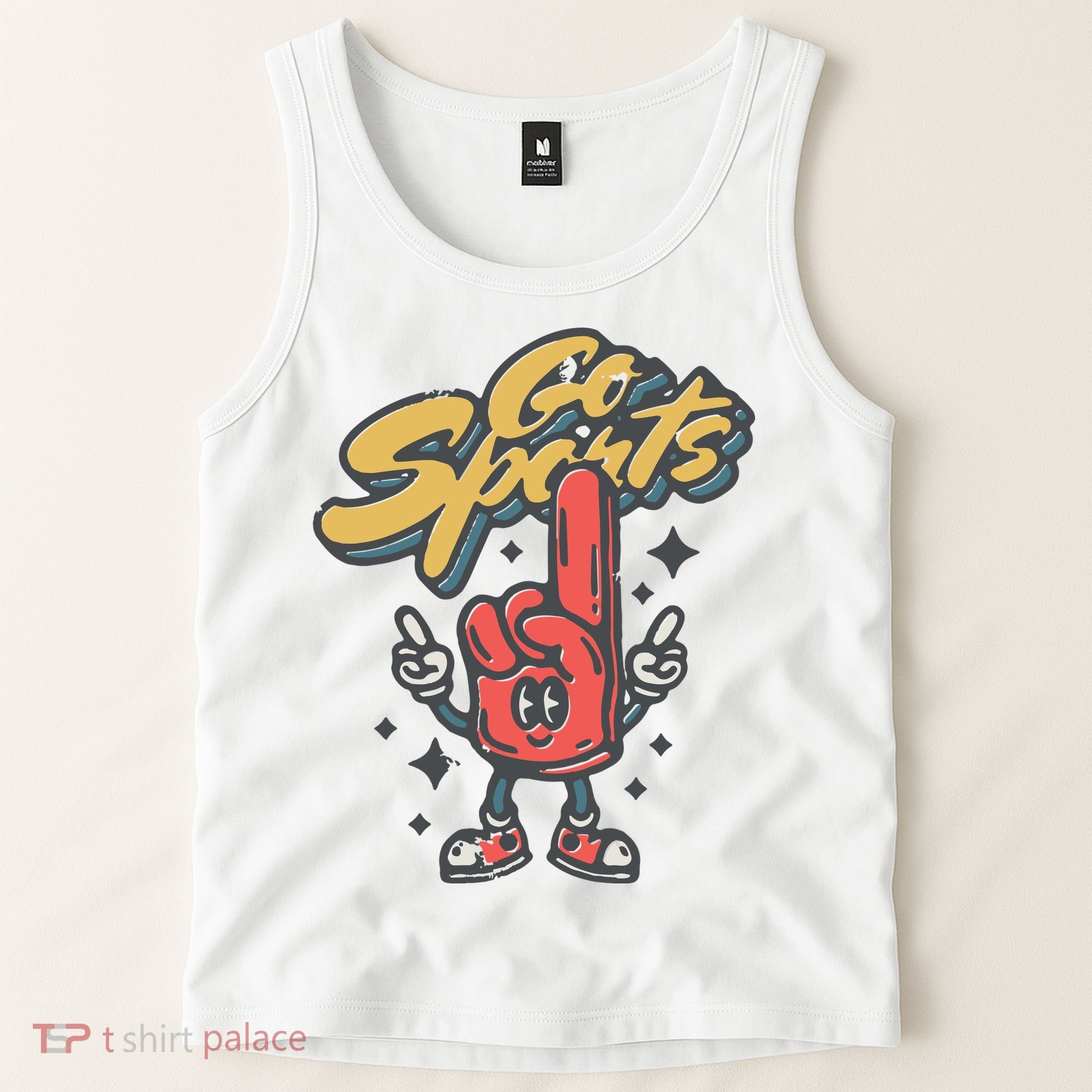 Go Sports Retro Football Game Day Tank Top