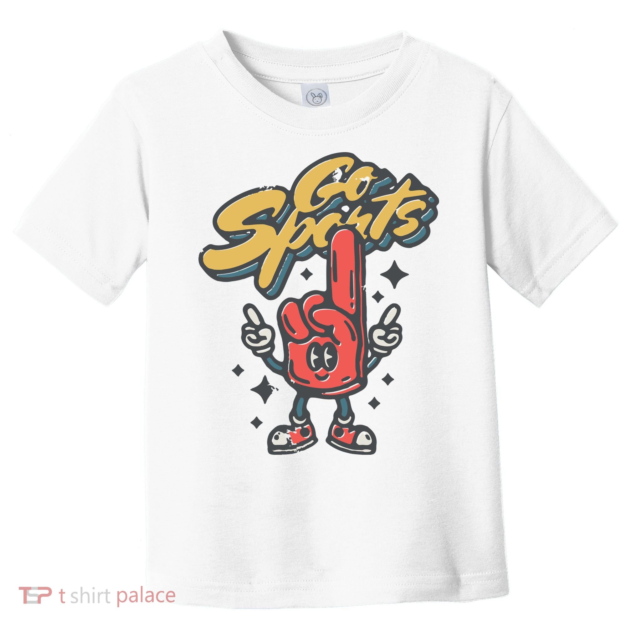 Go Sports Retro Football Game Day Toddler T-Shirt