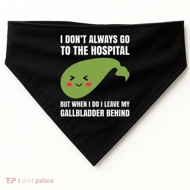 Gallbladder Surgery Removal Recovery USA-Made Doggie Bandana