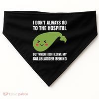 Gallbladder Surgery Removal Recovery USA-Made Doggie Bandana thumb 0