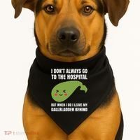 Gallbladder Surgery Removal Recovery USA-Made Doggie Bandana thumb 1