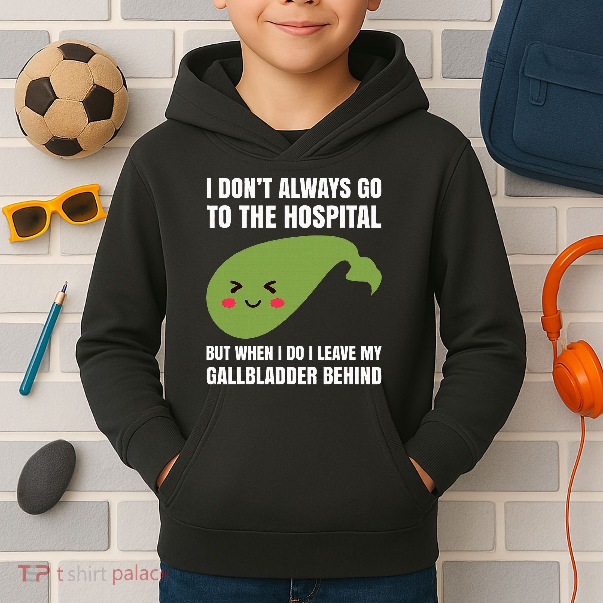 Gallbladder Surgery Removal Recovery Kids Hoodie