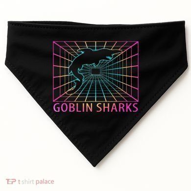 Goblin Sharks Retro Gift USA-Made Doggie Bandana