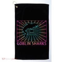 Goblin Sharks Retro Gift Golf Towel thumb 0