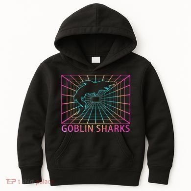 Goblin Sharks Retro Gift Kids Hoodie
