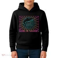 Goblin Sharks Retro Gift Kids Hoodie thumb 4