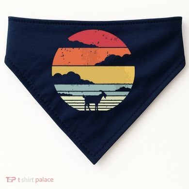 Goat Shirts Retro Style Goat USA-Made Doggie Bandana