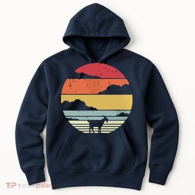 Goat Shirts Retro Style Goat Hoodie