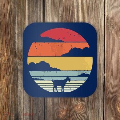 Goat Shirts Retro Style Goat Coaster