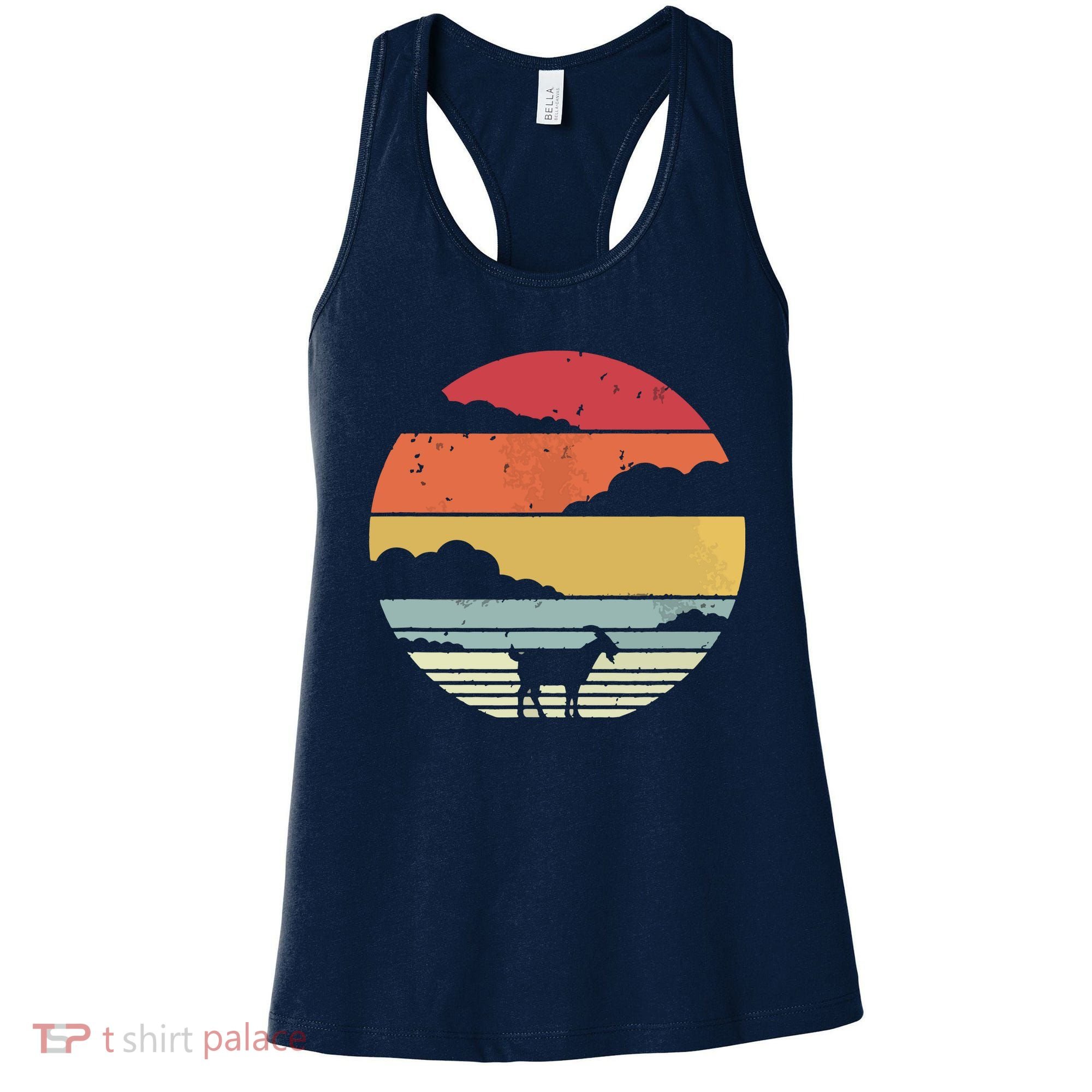 Goat Shirts Retro Style Goat Women's Tank Top