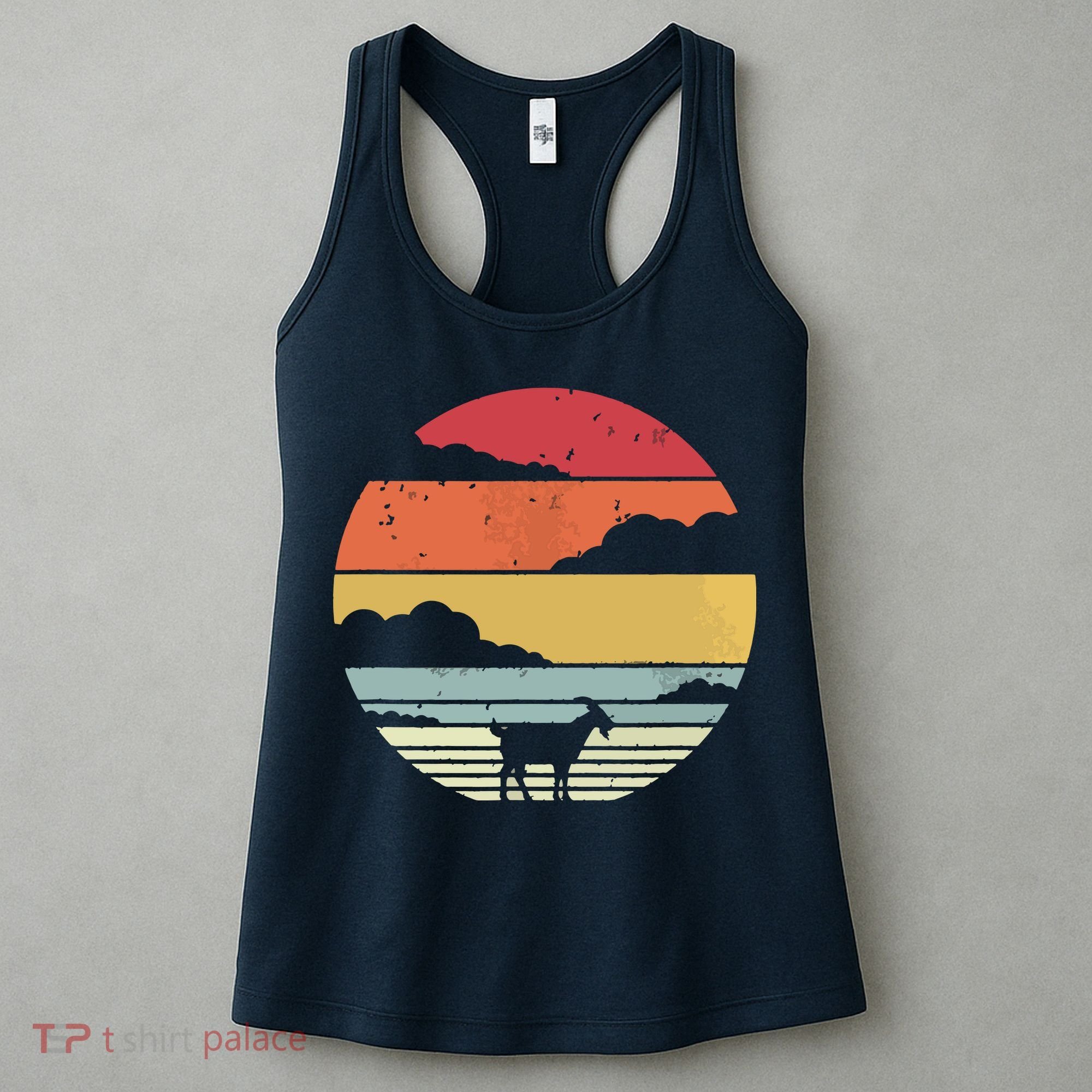 Goat Shirts Retro Style Goat Women's Tank Top