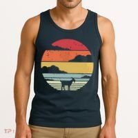 Goat Shirts Retro Style Goat Tank Top thumb 3